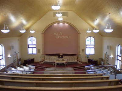 inside church