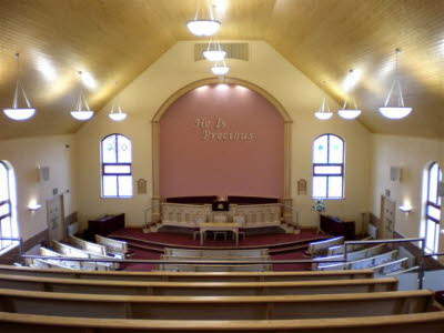 inside church
